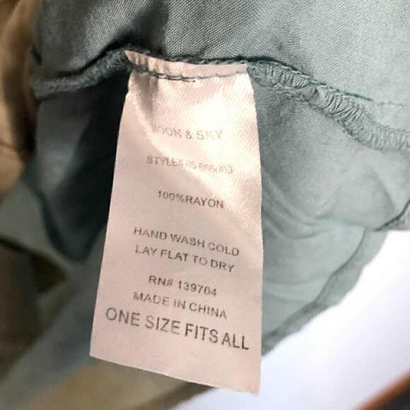 Moon & Sky Urban Outfitters Oversized Kaftan Tunic Dress Ombre Dye Blue NWT - Picture 3 of 4